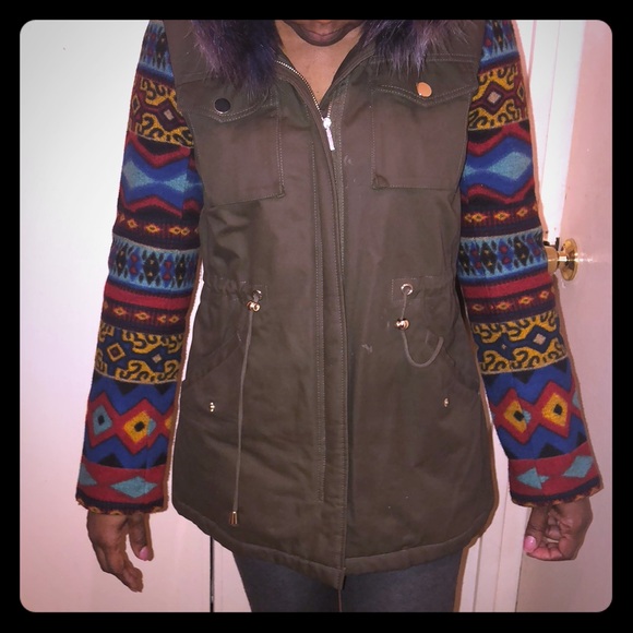 Tribal Print winter or spring jacket - Picture 1 of 2